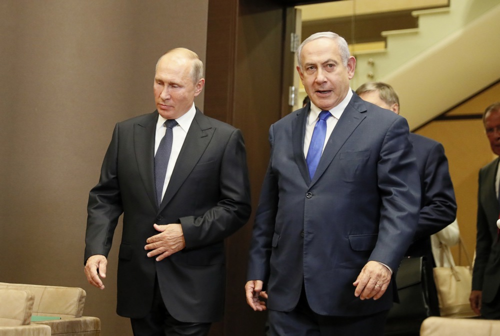Russian President Putin meets with Israeli Prime Minister Netanyahu in Sochi