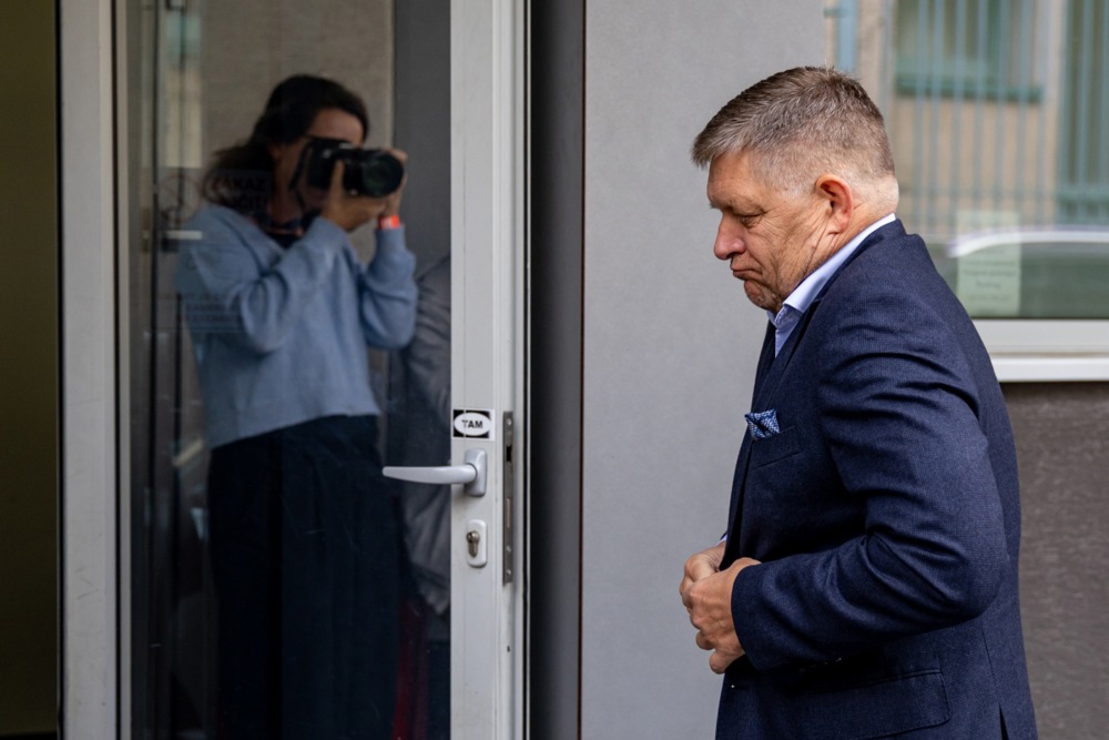 Smer-SD party Robert Fico's press conference after Slovakia's parliamentary election 2023