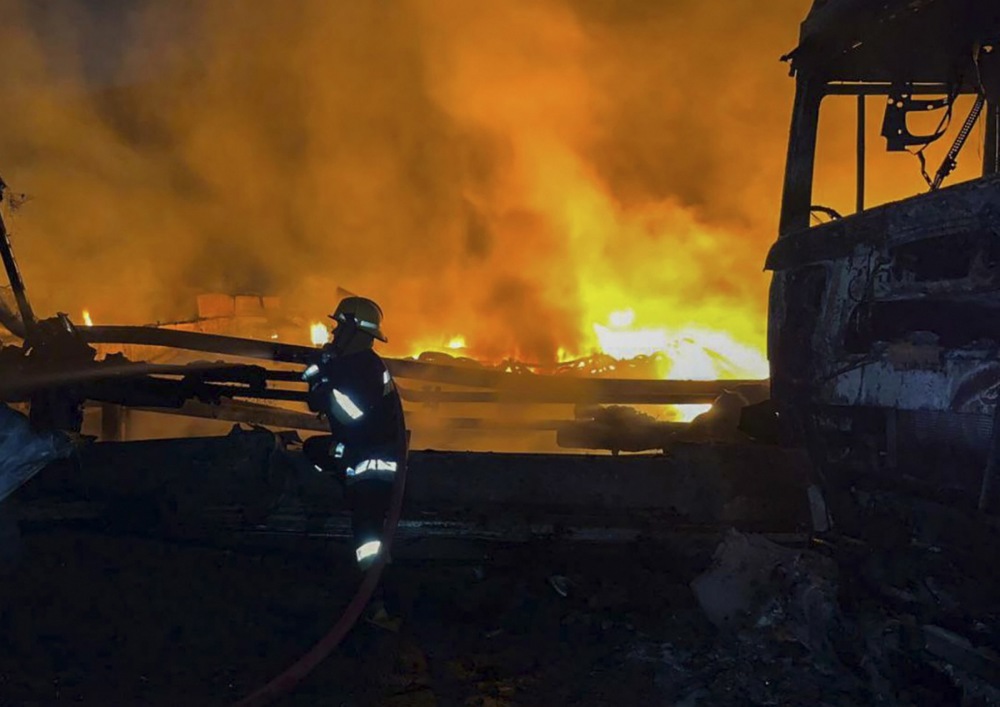 Shock drone attack on Ukraine's Danube River port infrastructure