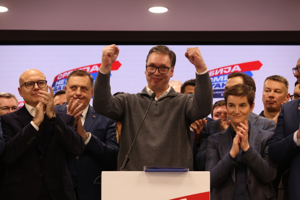 Serbian Progressive party claims victory in elections