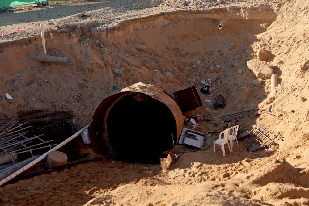 A tunnel dicovered near Erez crossing in Beit Hanun