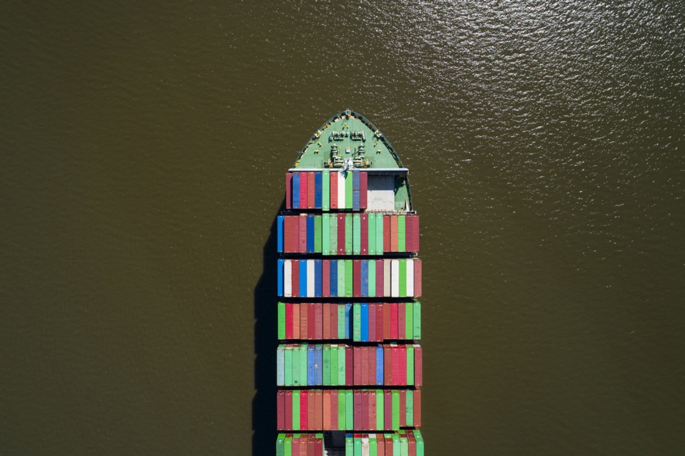 Container ship Ever Forward stuck in Chesapeake Bay