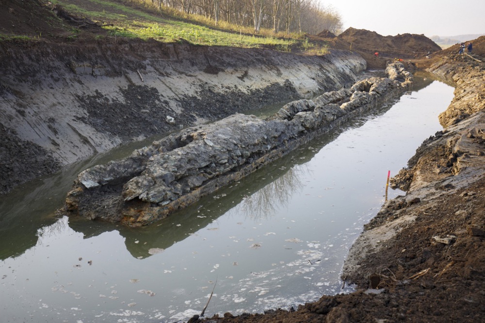 Ancient Roman water pipeline in Dozmat