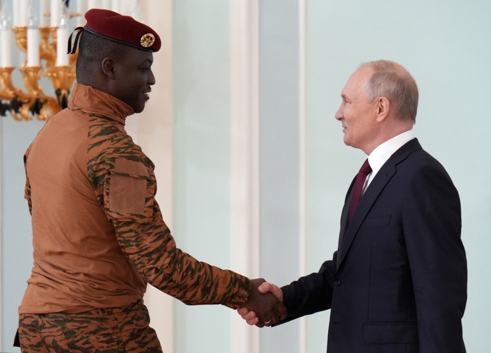 Burkina Faso's Interim President Captain Ibrahim Traore visits Russia