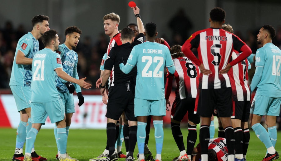 crven karton vo krug