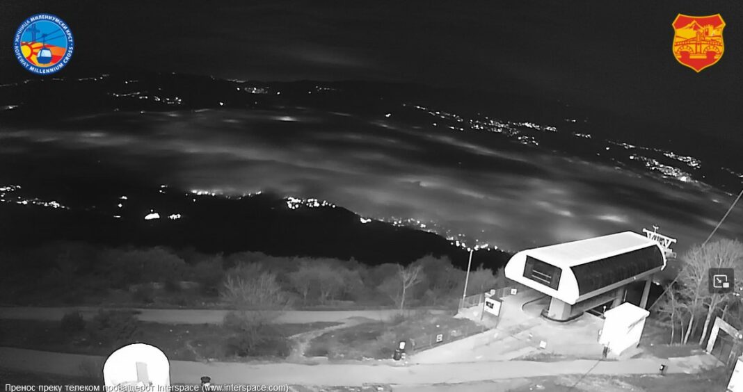 skopje magla noke pogled kamera JSP vodno