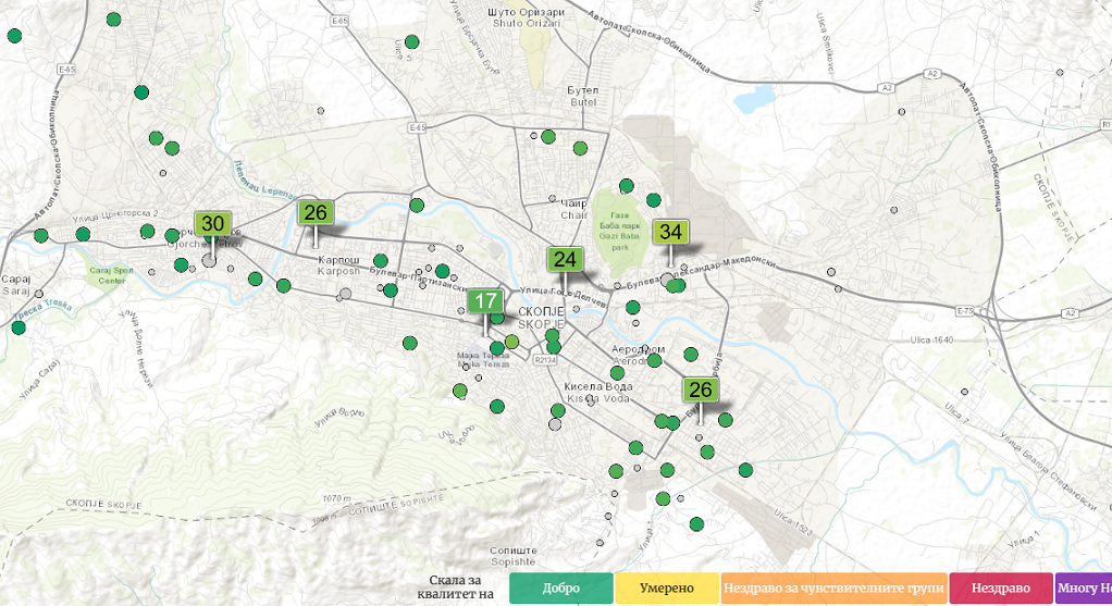 skopje zeleno nezagadeno