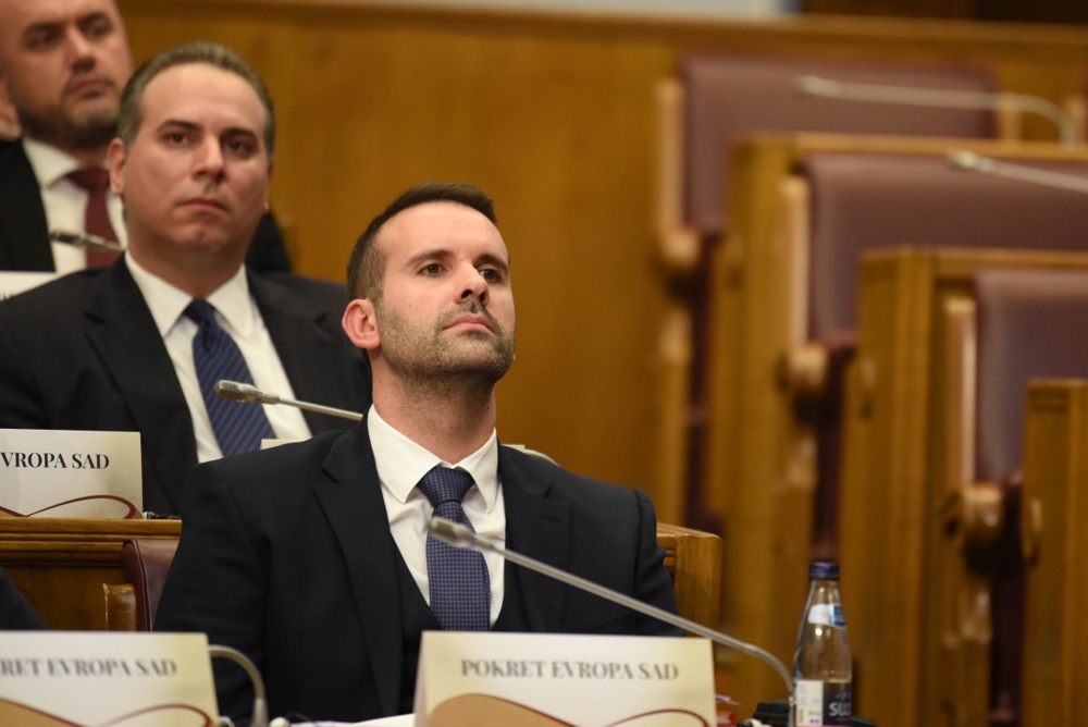 Montenegro Prime Minister Milojko Spajic delivers plan for new government