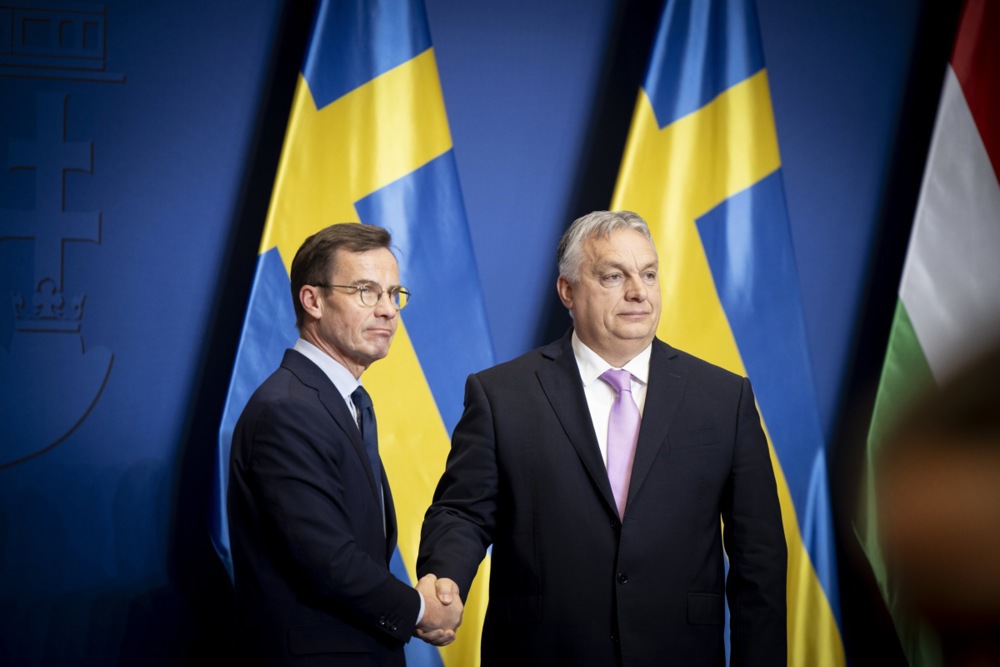 Swedish Prime Minister Ulf Kristersson visits Hungary
