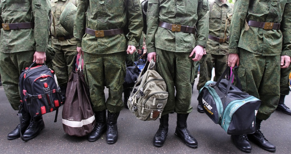 Call-up to the military service in Moscow
