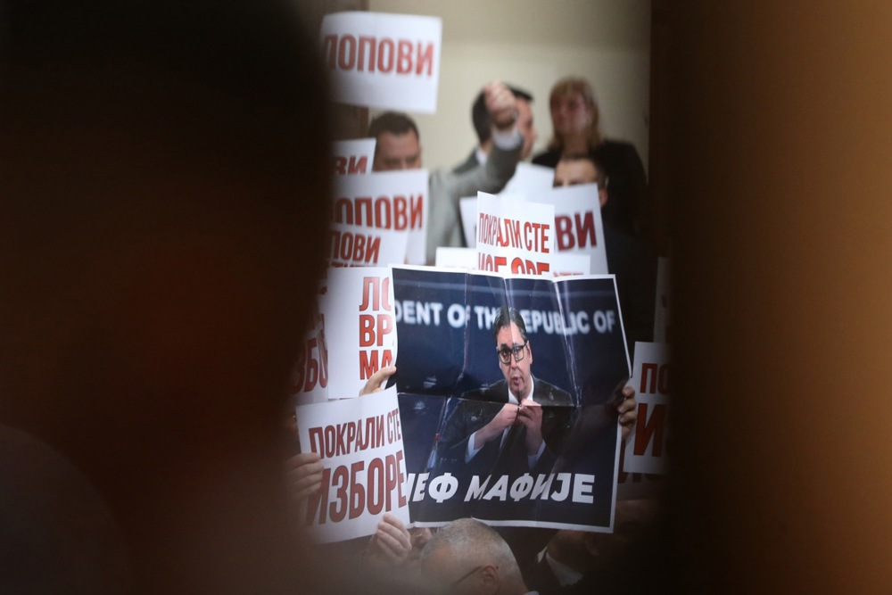 First sitting of Serbia's National Assembly