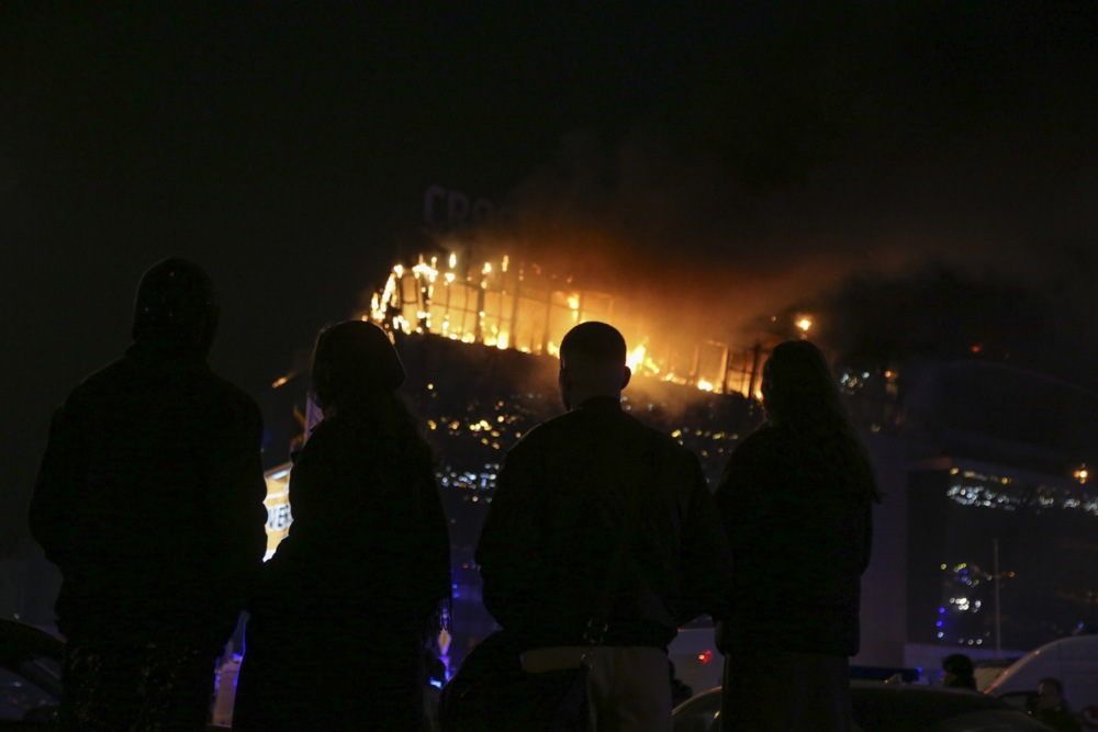 At least 40 dead in shooting attack and fire in Crocus City Hall concert venue