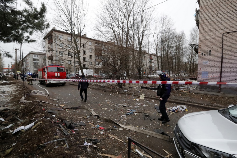 Emergency situation at a residential building in the Krasnogvardeisky district of St. Petersburg