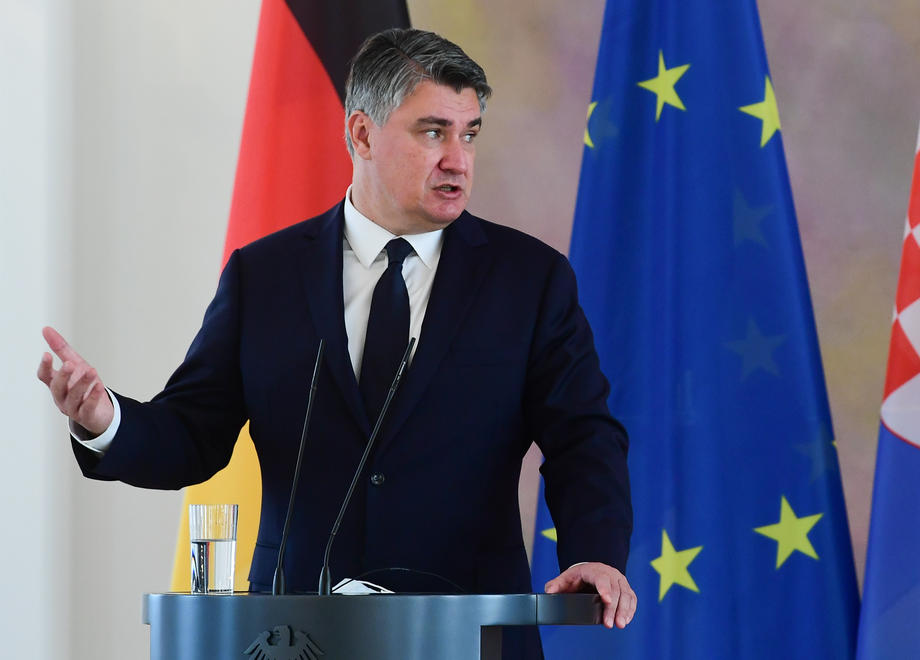 Croatian President Zoran Milanovic visits Berlin