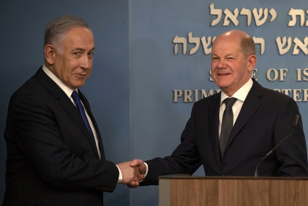 German Chancellor Scholz meets Israeli PM Netanyahu in Jerusalem