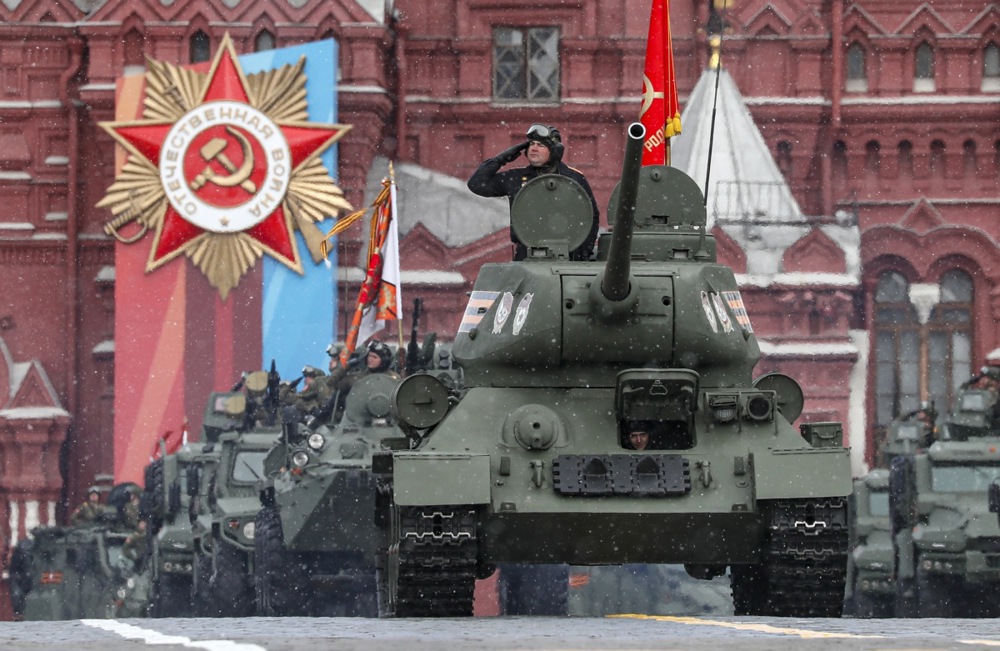 Russia stages its annual Victory Day parade on Moscow's Red Square