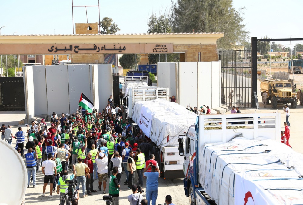 Rafah border crossing opens for aid delivery to Gaza