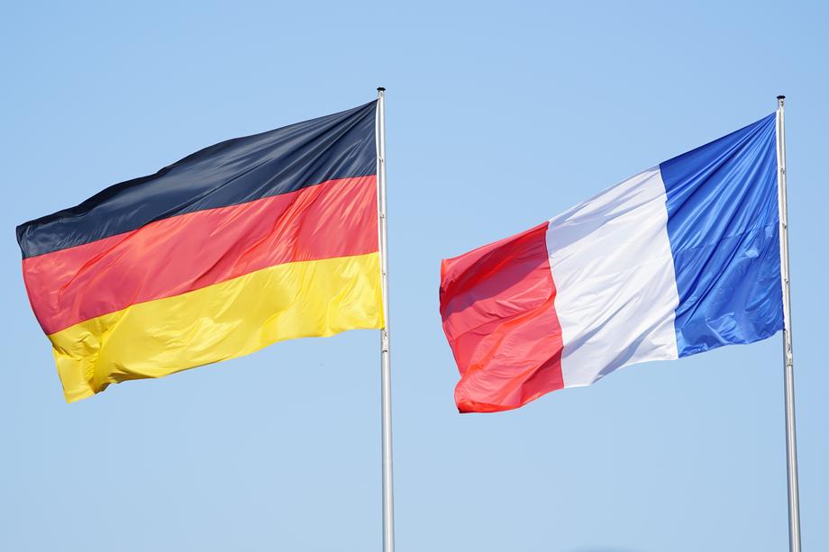 French President Emmanuel Macron in Berlin