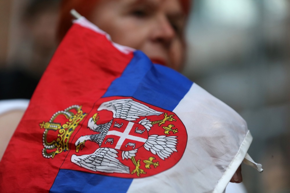 Protest against mining of lithium in Serbia