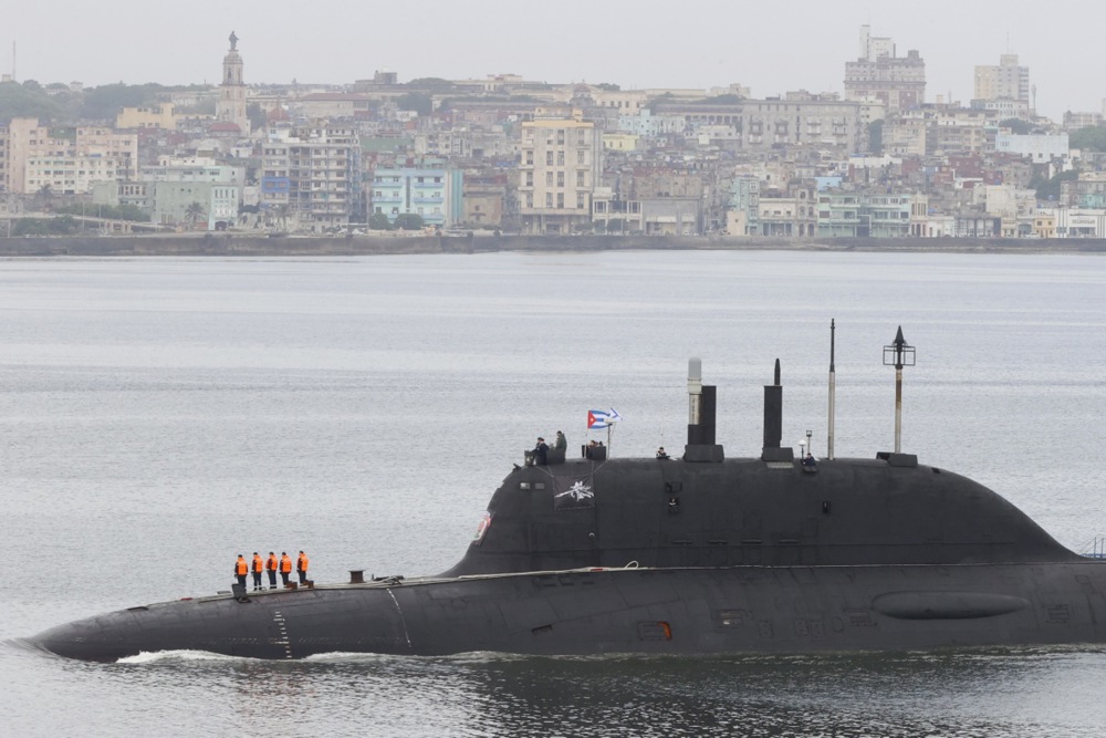 Russian Navy flotilla with frigate and nuclear submarine arrives in Havana