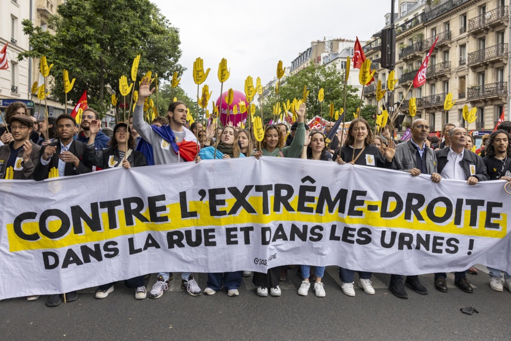 Rally against far-right in Paris