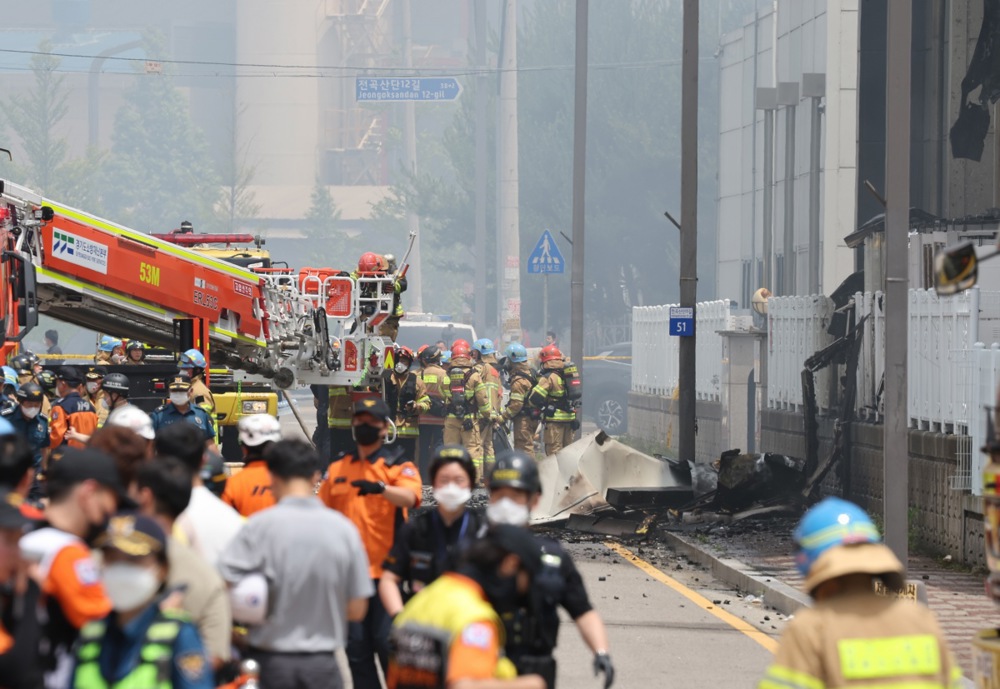 One dead, many injured in fire at battery factory in Hwaseong