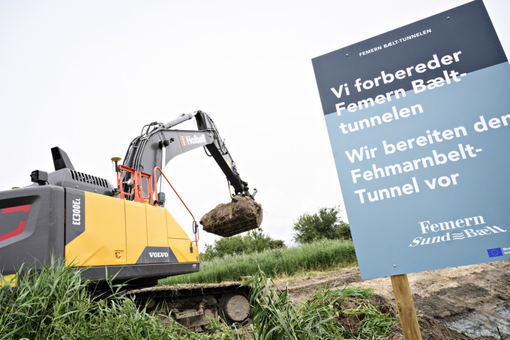 Transport ministers visit the Fehmarnbelt construction site