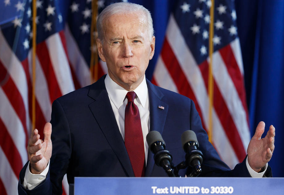 Democratic candidate Biden Makes Foriegn Policy statement in New York