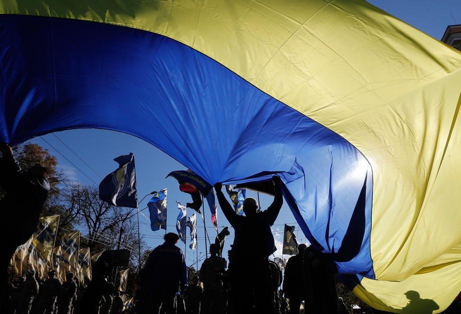 Ukrainians mark the 'Day of defender of Motherland' and the 78th anniversary of the Ukrainian Insurgent Army (UPA) creation.