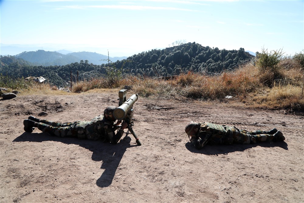 Indian Army soldiers at India-Pakistan Line of Control (LoC)