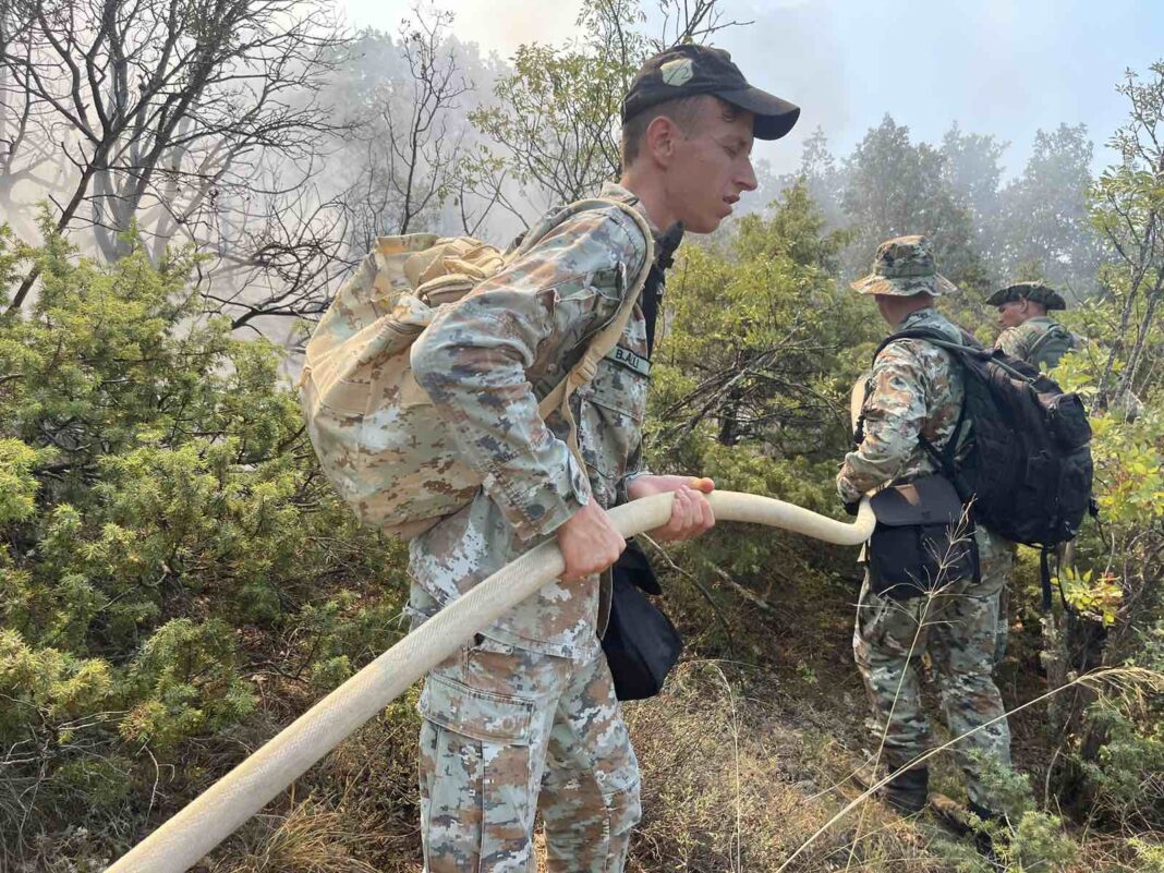 vojnici gasnat pozar Serta