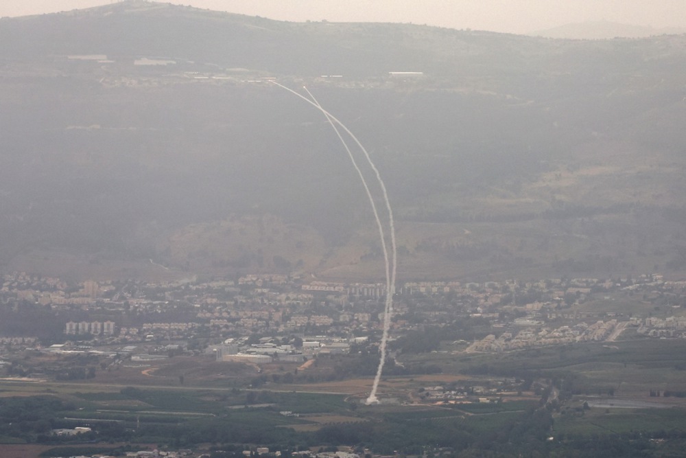 Iron Dome intercepts missiles fired from southern Lebanon near Kiryat Shmona