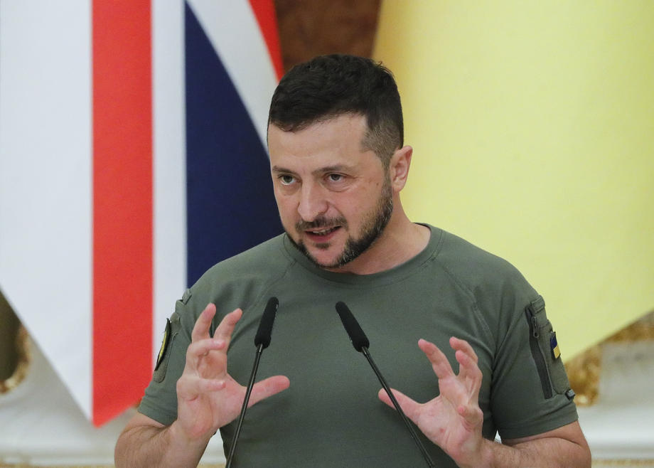 British Prime Minister Boris Johnson visits Ukraine