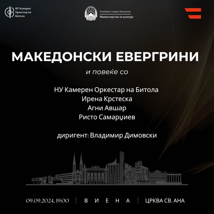 Kameren orkestar Bitola plakat za VIena