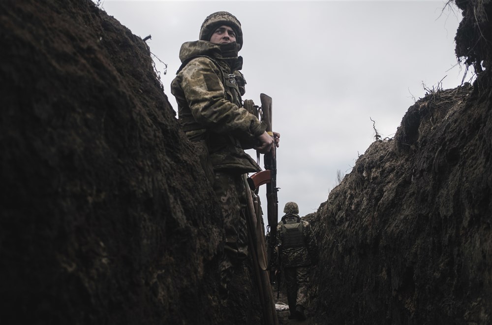 Ukrainian position near Bakhmut