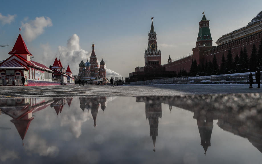 Cold weather in Moscow