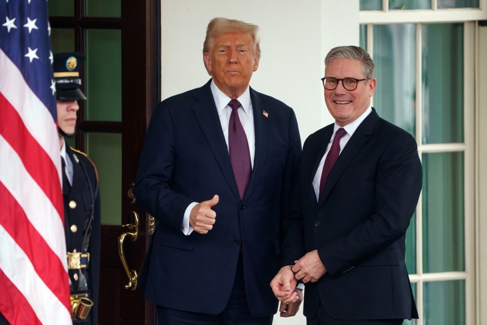 British Prime Minister Starmer meets US President Trump at the White House