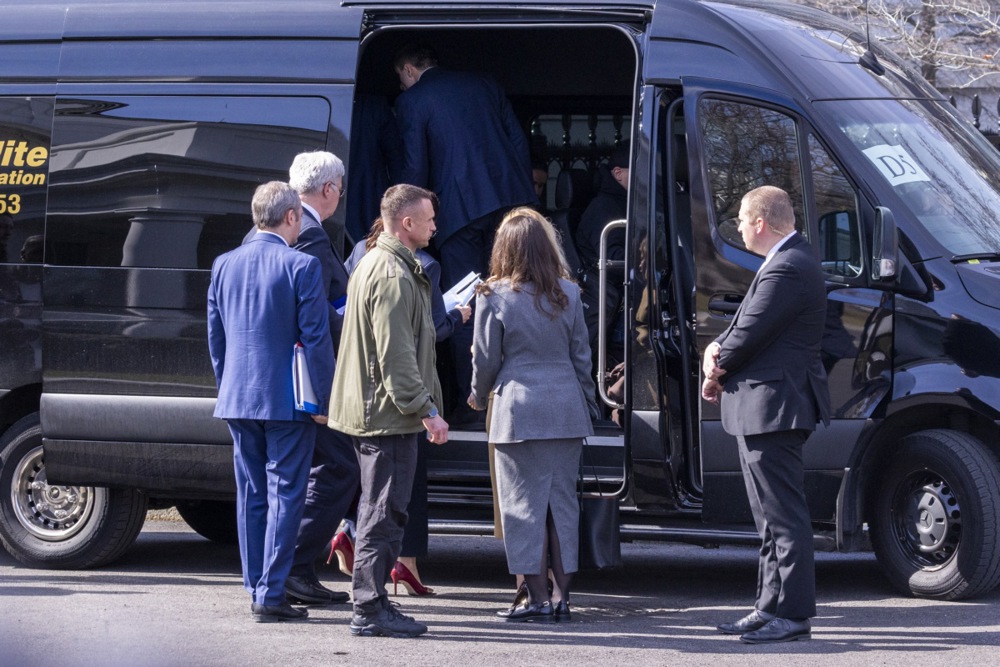 Ukrainian President Zelensky departs the White House after Oval Office meeting with US President Donald Trump
