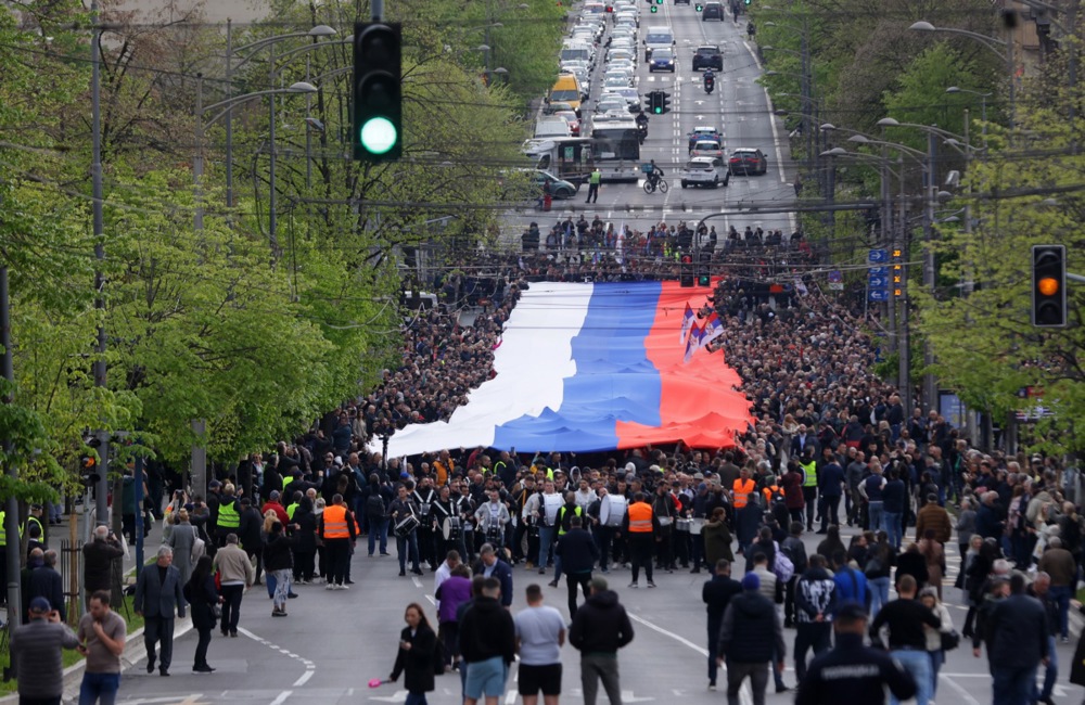 First day of the patriotic event 'We Stand for Serbia' in Belgrade