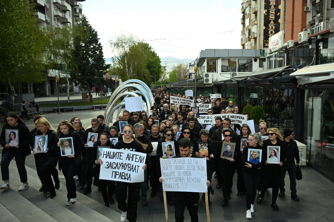 NIGHTCLUB - FIRE - NMACEDONIA-PROTEST