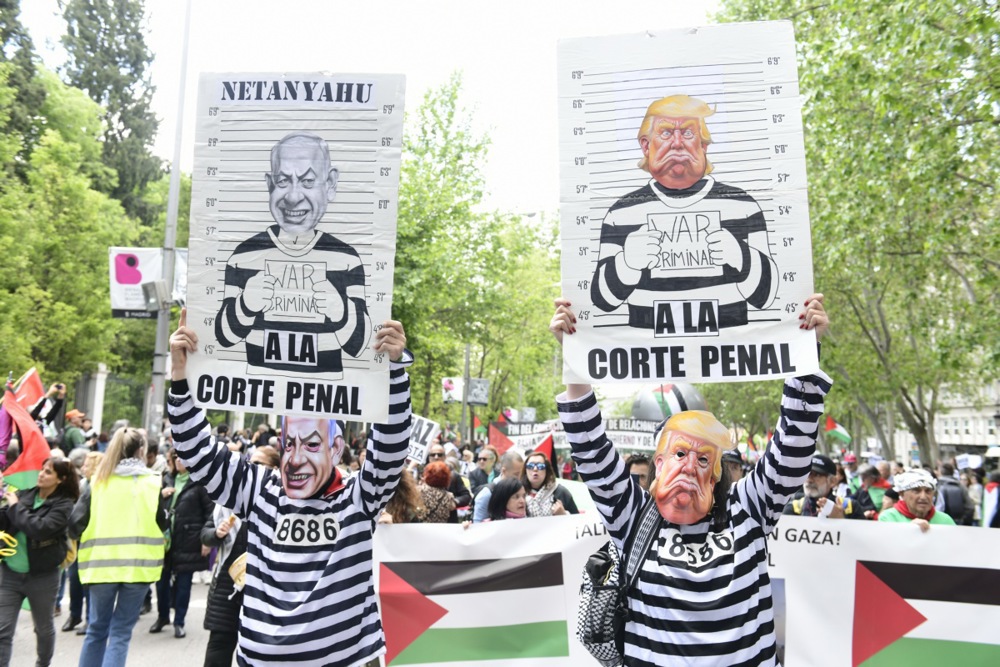 Pro-Palestinian rally in Madrid