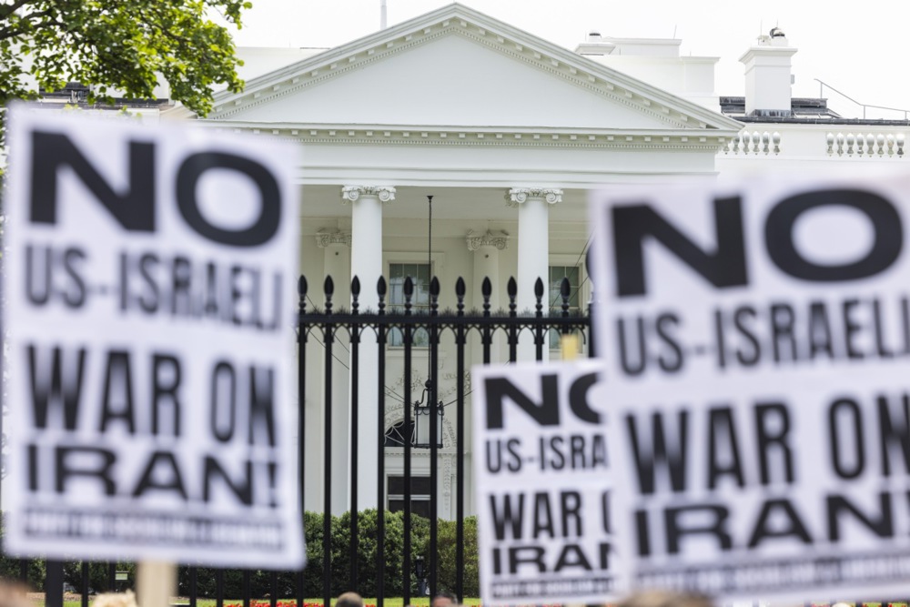 Protest against US President Trump’s decision to bomb Iran