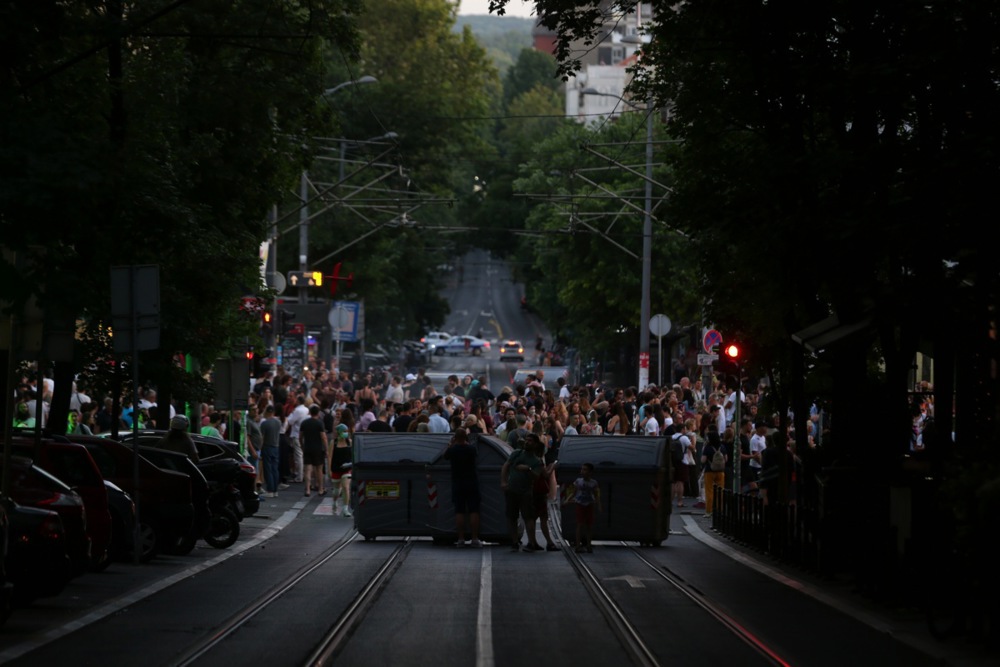 Anti-government blockades in Belgrade