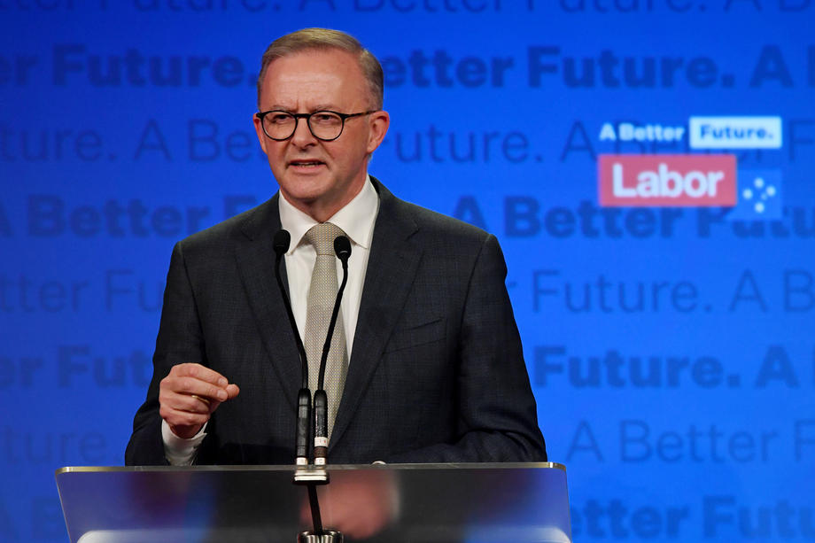 Australian Opposition Leader Anthony Albanese reception
