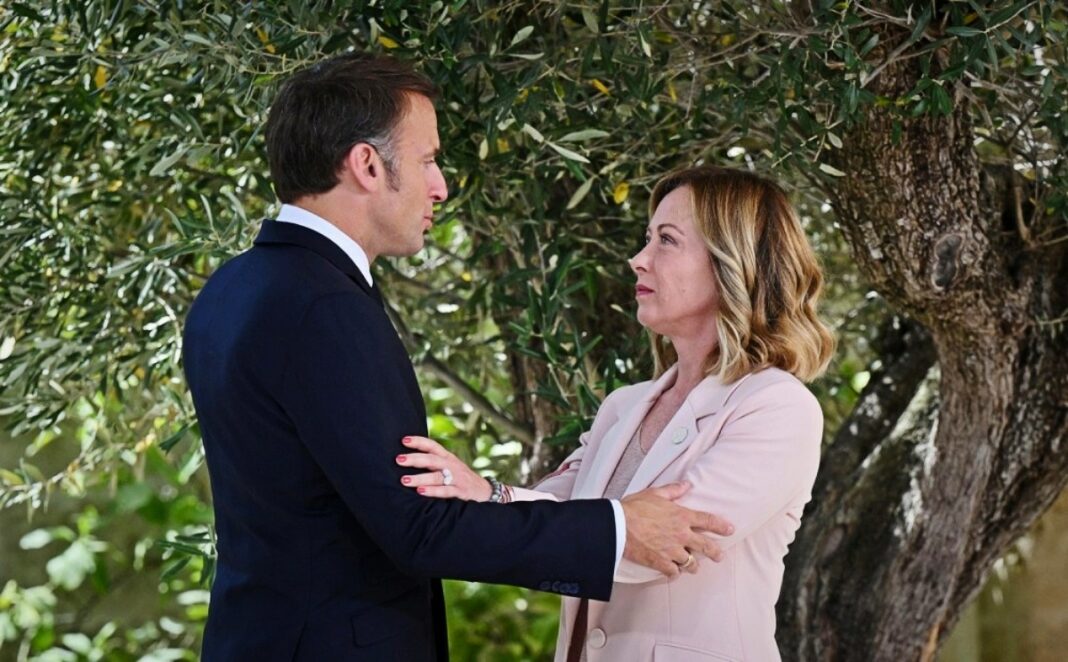 Мелони и Макрон