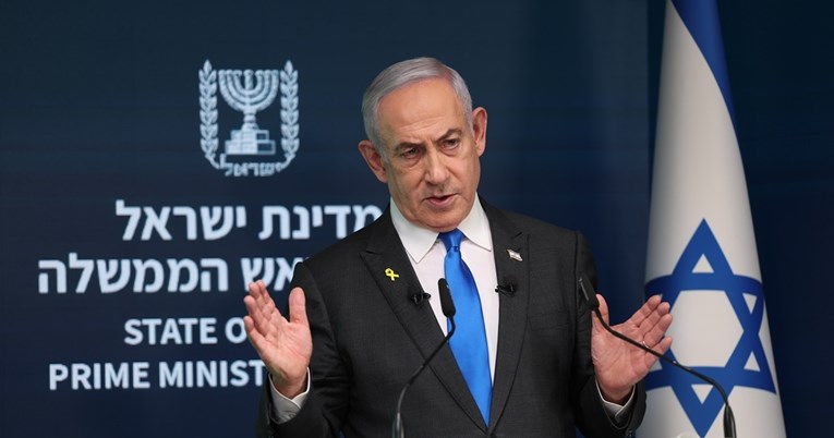 Нетанјаху, Israeli prime minister Benjamin Netanyahu press conference for international media in Jerusalem