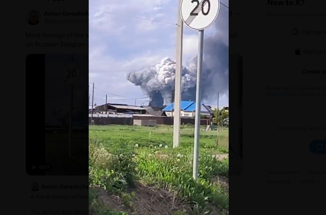 Русија возд база напад1