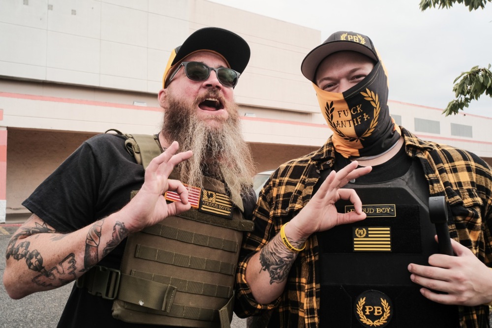 Proud Boys hold demonstration in Portland, USA
