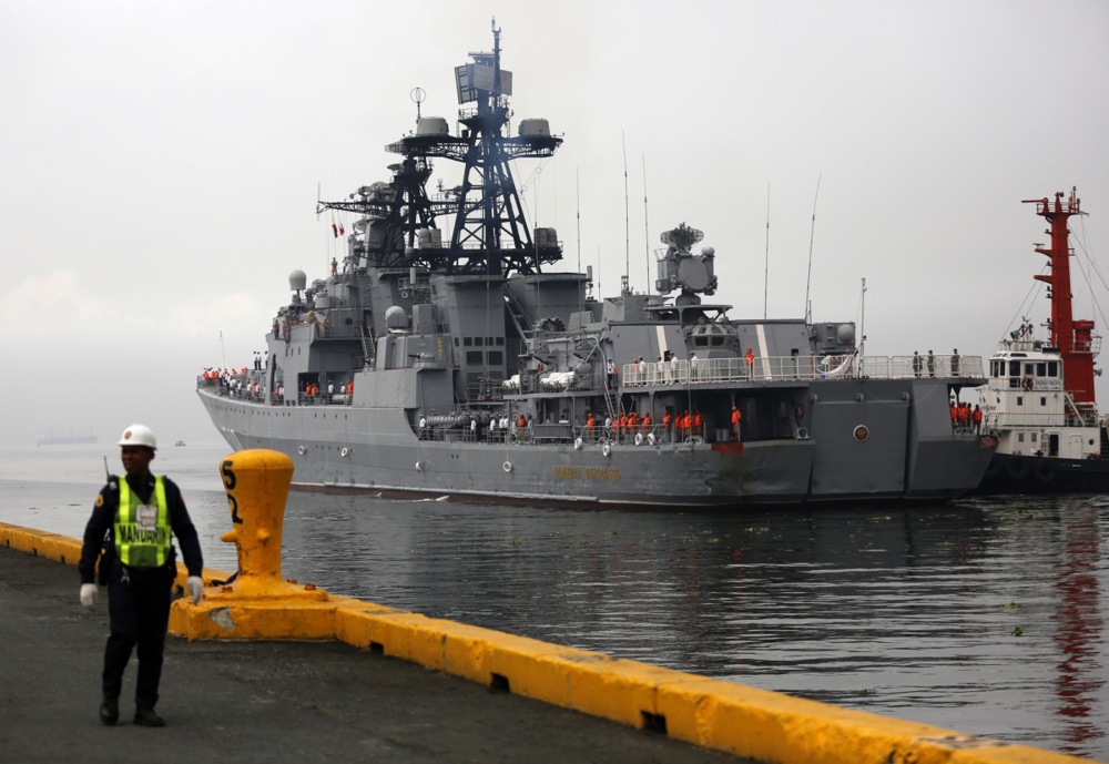Russian warships in Manila for a goodwill visit