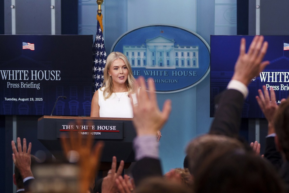 White House Press Secretary Karoline Leavitt's press briefieng
